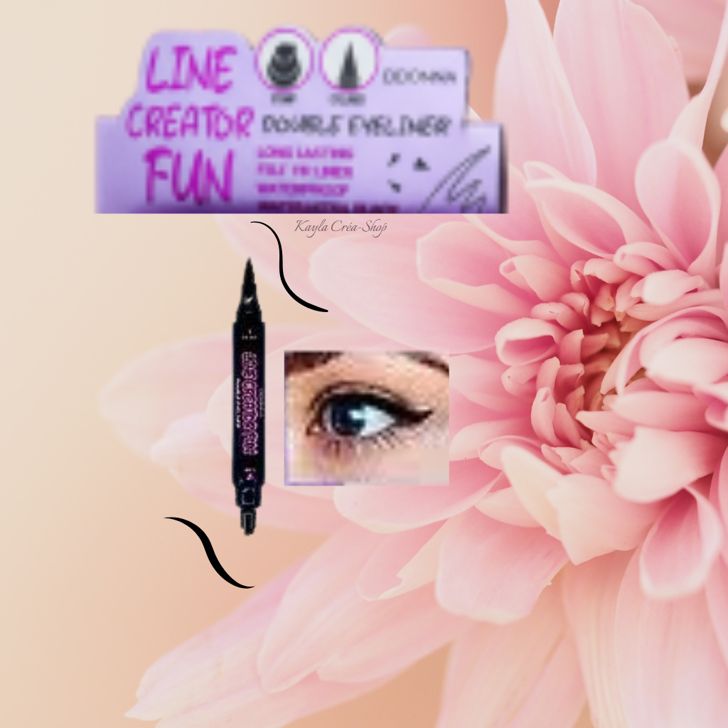 D'DONNA - Eye Liner feutre + Tampon Waterproof & Longue Tenue