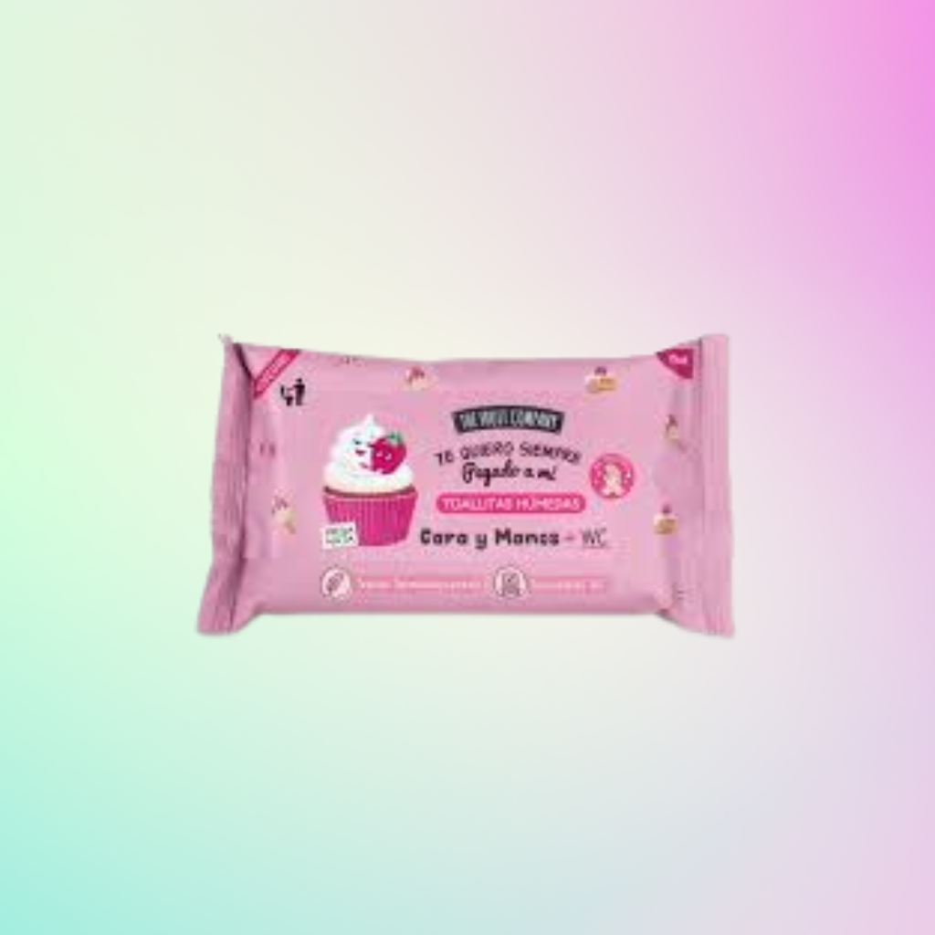 THE FRUIT COMPANY - Lingettes Multi-Usages Biodégradable  Fraise Chantilly